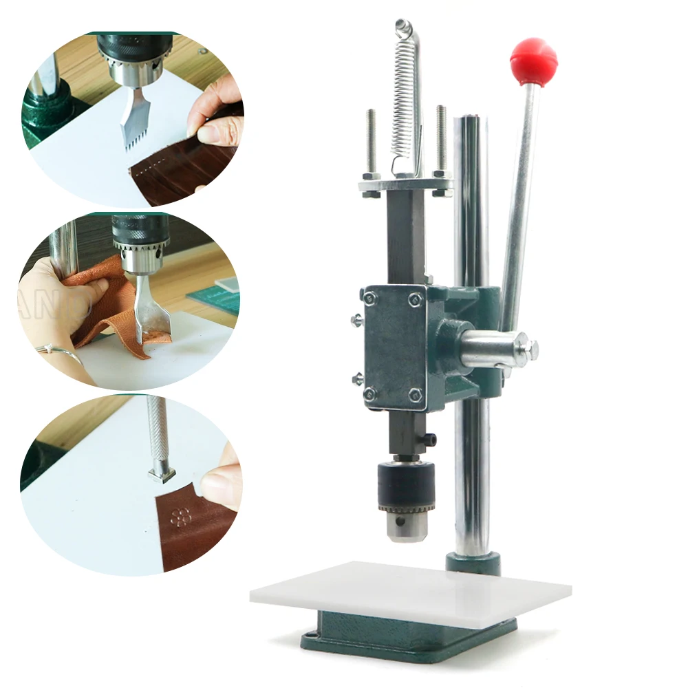 Leatherwork Hand Press - Im Lặng Da Puncher Đinh Tán