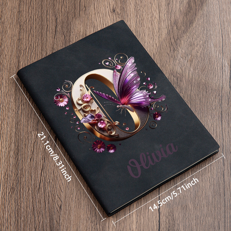Leather Work Diary Covers - Customizable Faux Leather Notebook with Custom