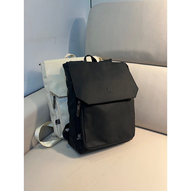 High Quality Flap PU Leather L - đánh giá và giá Leather Work Rucksack Mens