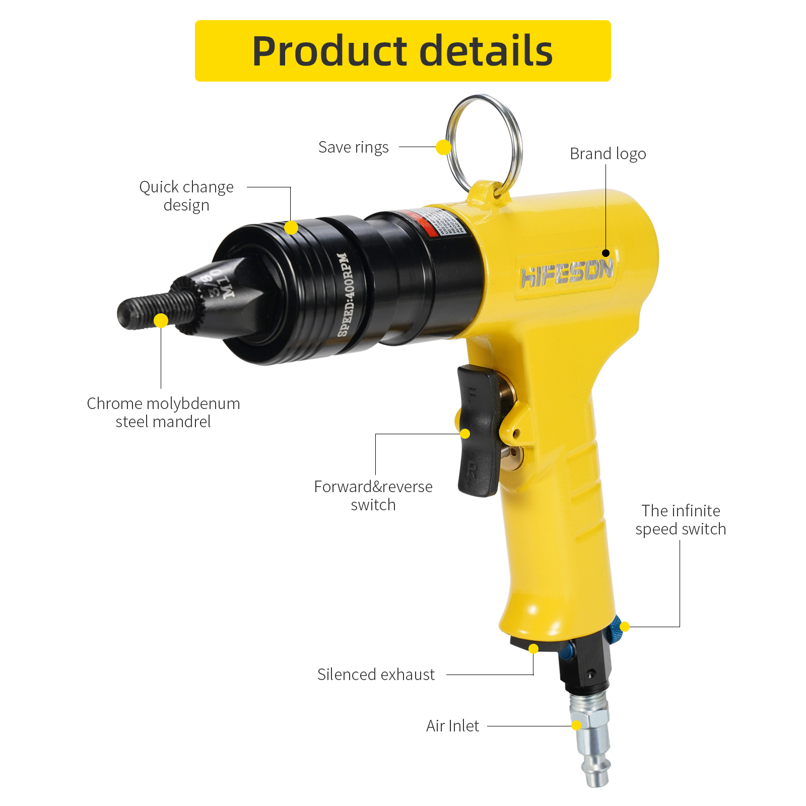 Pneumatic Air Rivet Nut Guns I - đánh giá và giá Rivet Setter Tool