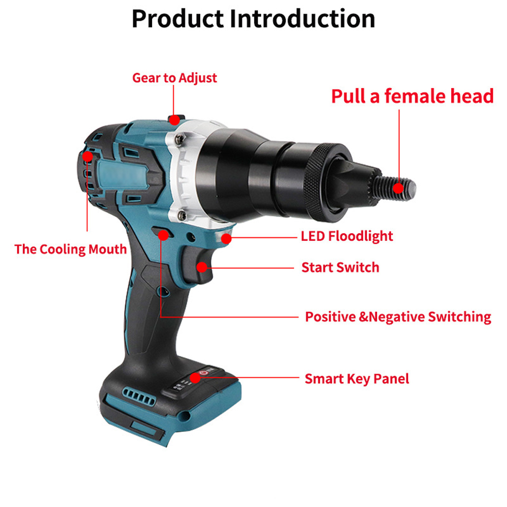 Electric Riveting Gun Brushles - đánh giá và giá Rivet Setter Tool