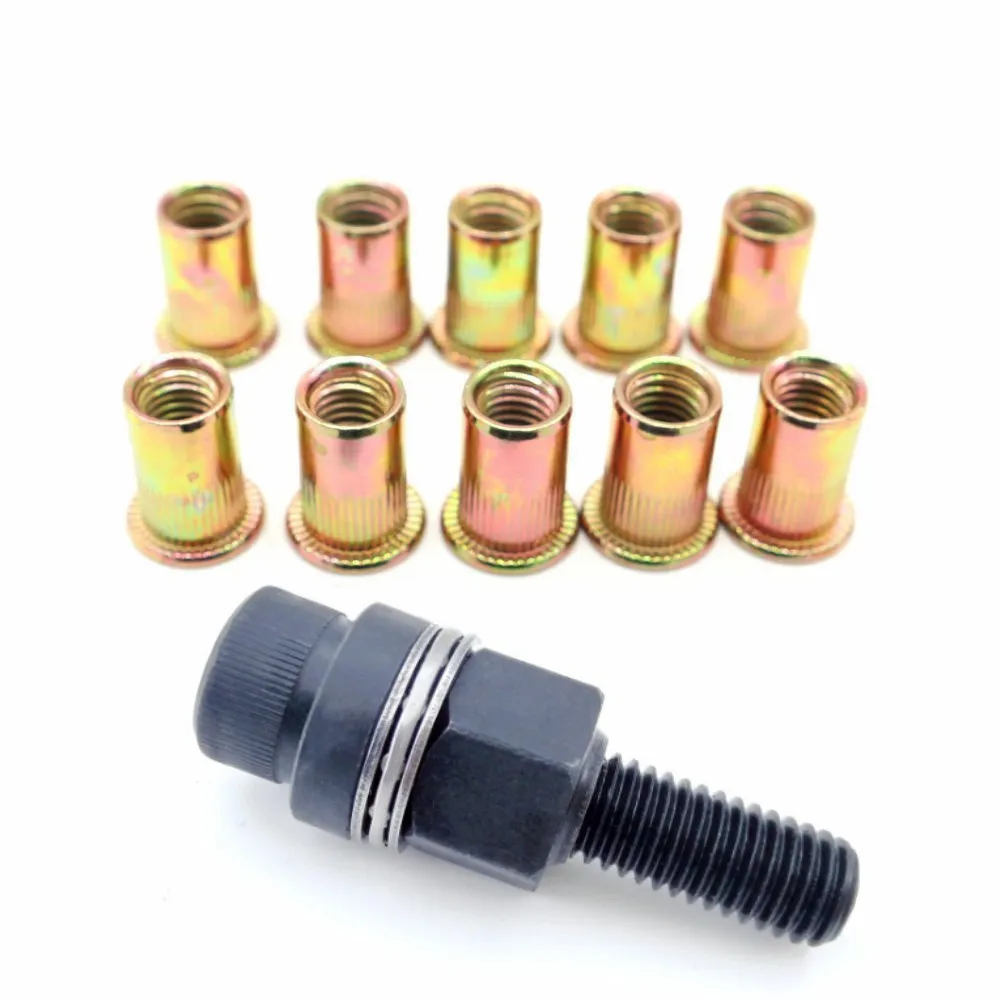 Hand Rivet Nut Tool with 10 Ri - đánh giá và giá Rivet Setter Tool