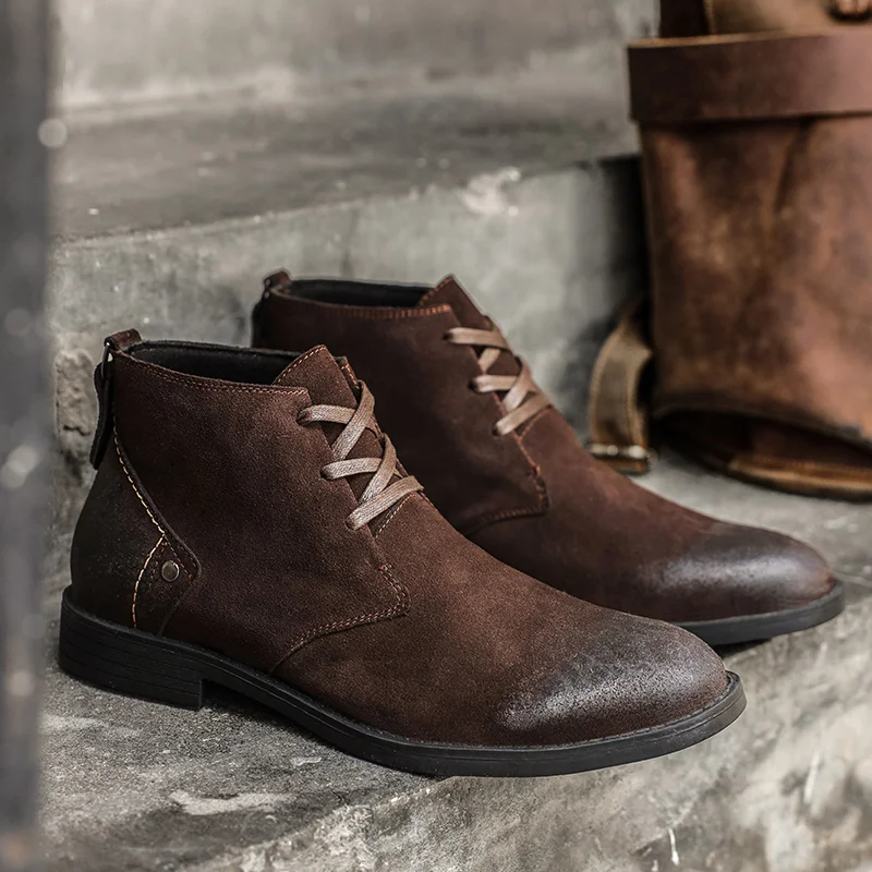 New Cow Suede Ankle Boots Hand - đánh giá và giá Leatherwork Designs