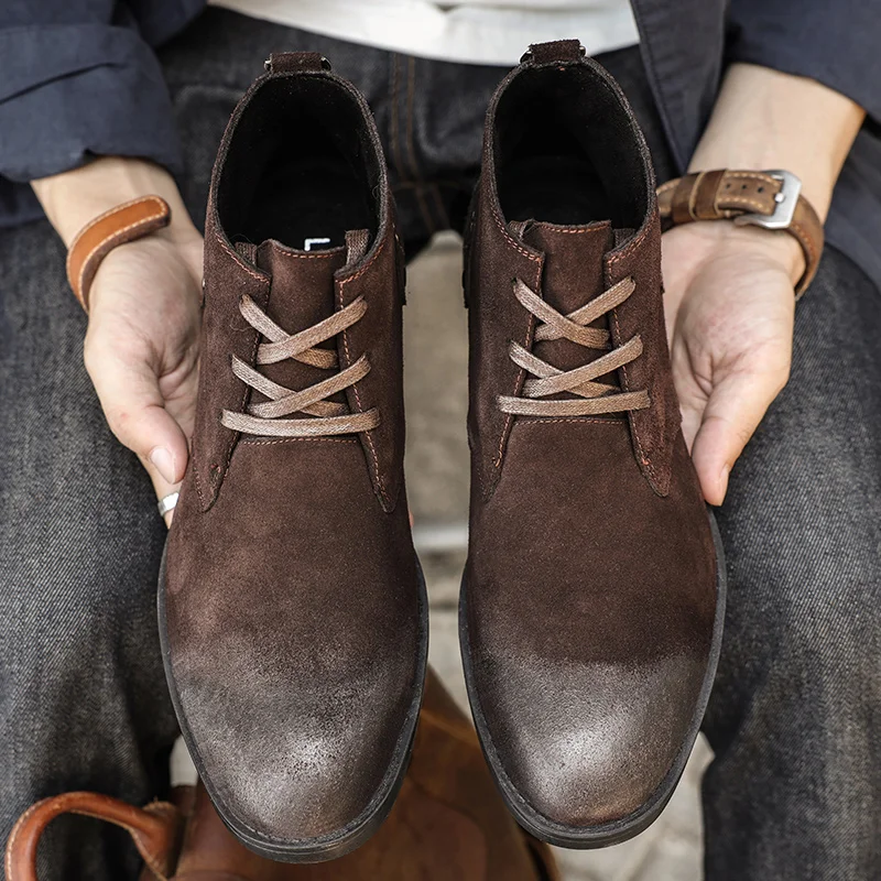 New Cow Suede Ankle Boots Hand - đánh giá và giá Leatherwork Designs