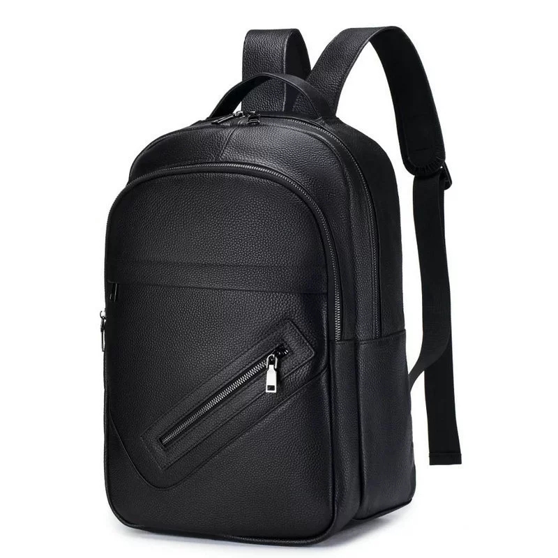 Black Genuine Leather Laptop B - đánh giá và giá Leather Work Rucksack Mens