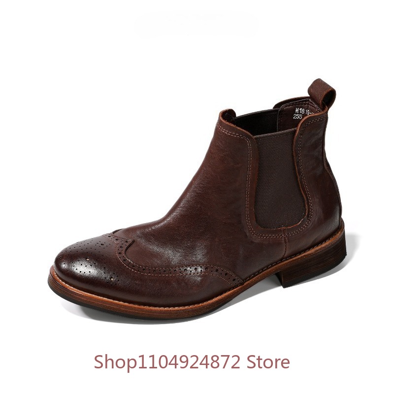 Vintage Brogue Chelsea Boots M - đánh giá và giá Leatherwork Designs