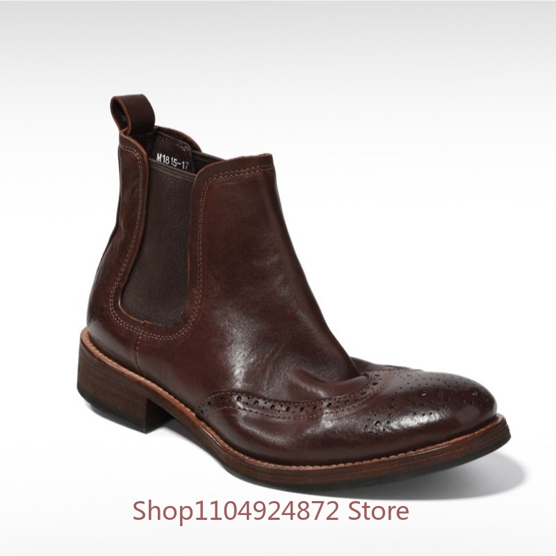 Vintage Brogue Chelsea Boots M - đánh giá và giá Leatherwork Designs