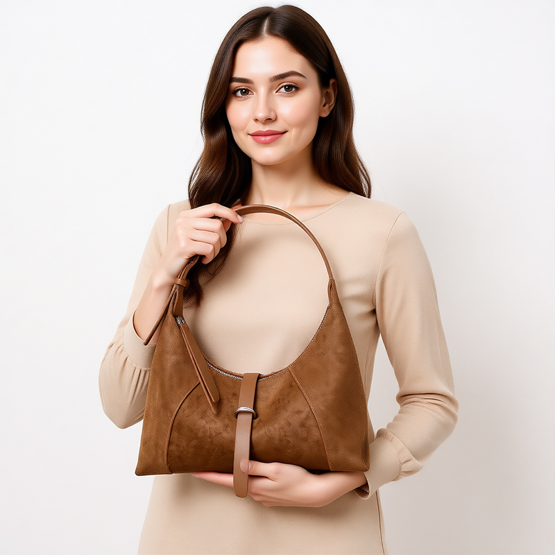 Ladies' suede handbag designer - đánh giá và giá Leatherwork Designs