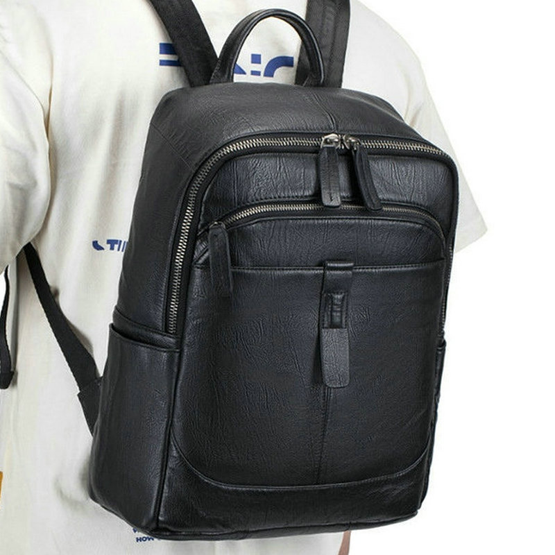 Black Man Genuine Leather Back - đánh giá và giá Leather Work Rucksack Mens