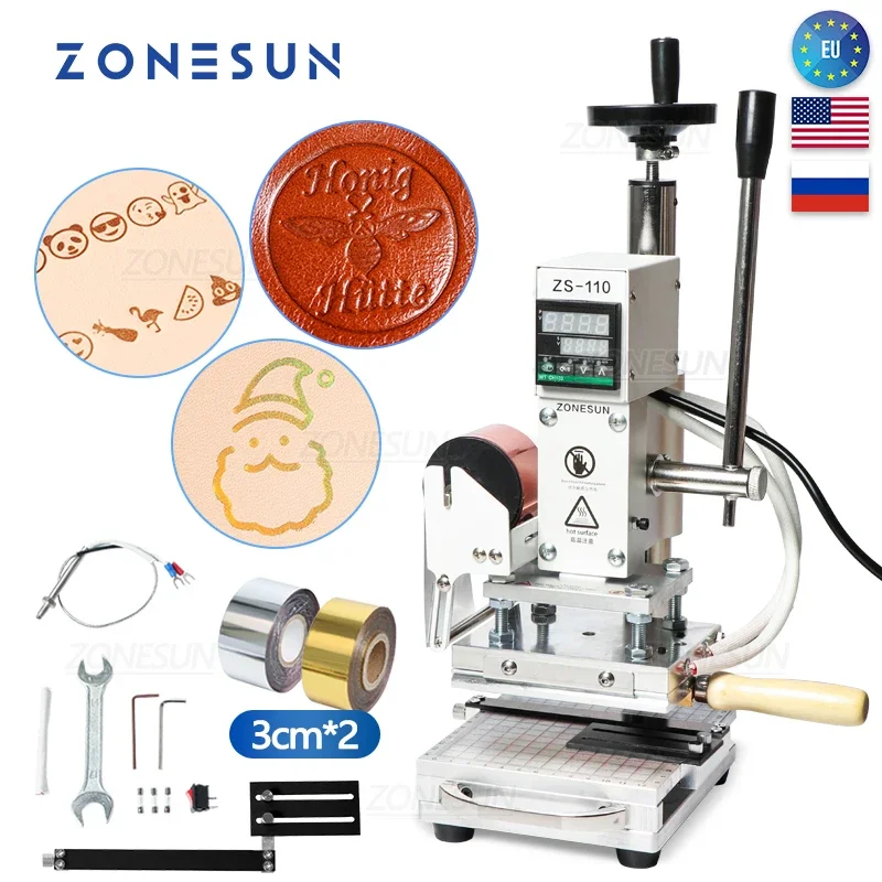 ZONESUN ZS110 Hot Foil Stampin - đánh giá và giá Leatherwork Hand Press