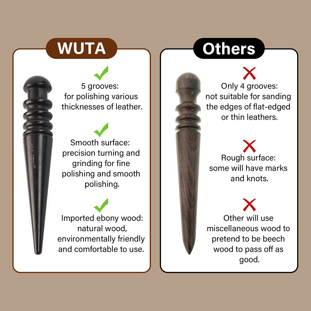 WUTA 1PC Pro Leather Edge Burn - đánh giá và giá Rivet Setter Tool