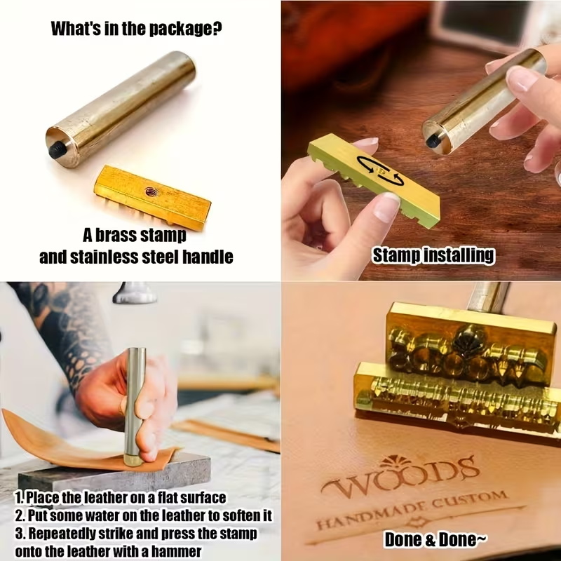 Custom LOGO Hammering Brand Ir - đánh giá và giá Leatherwork Hand Press