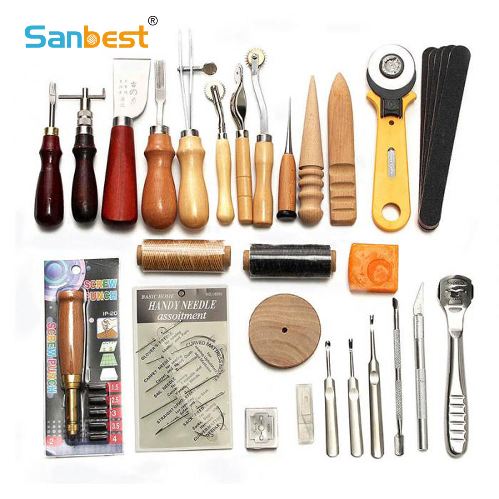 Sanbest Chuyên Nghiệp Da Thủ C - đánh giá và giá Groover Stitching Tool