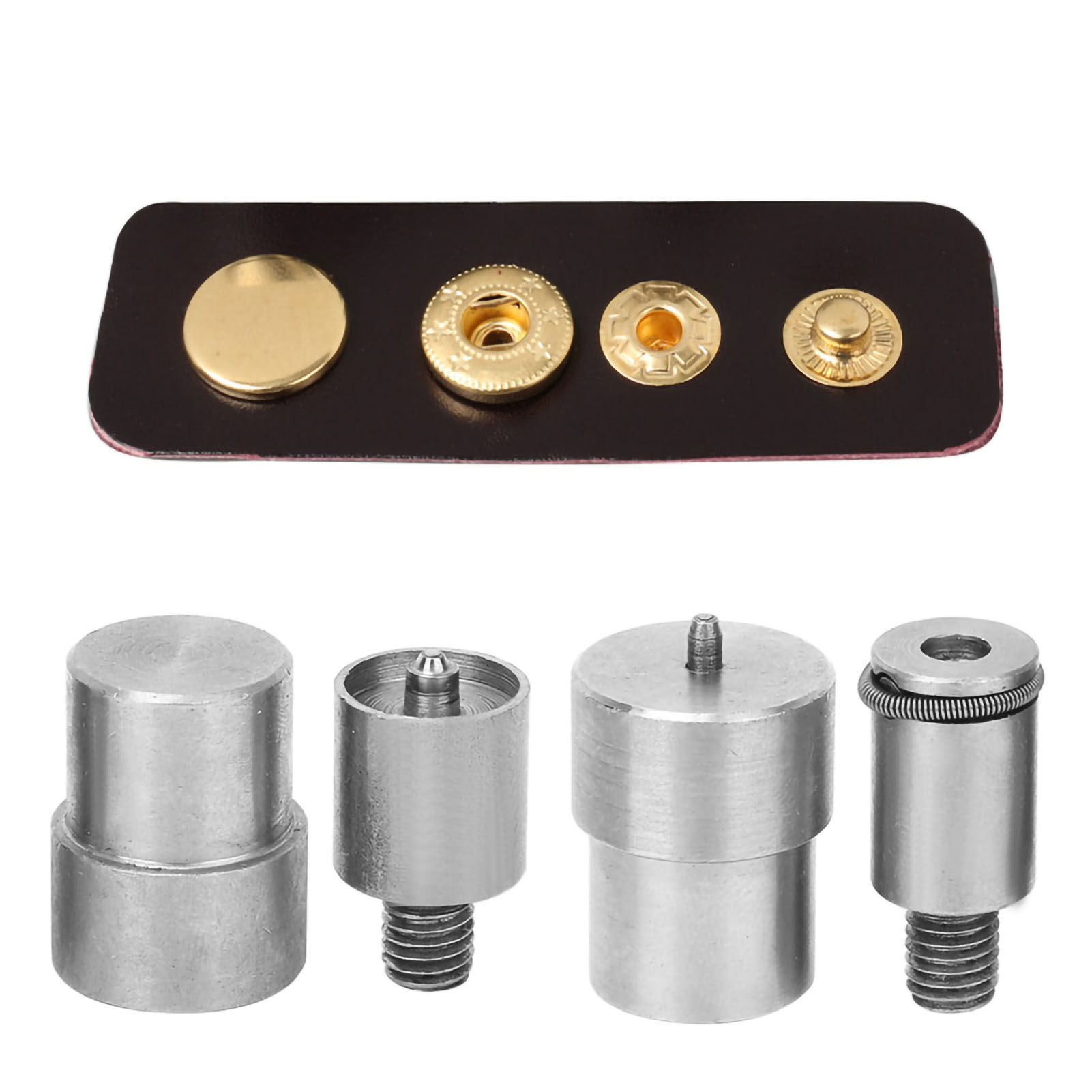 4Pcs Stainless Steel Snap Butt - đánh giá và giá Leatherwork Hand Press