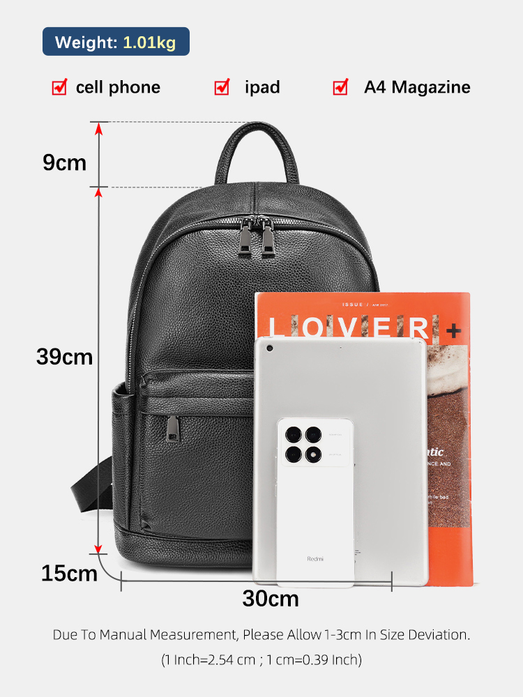 Zency Men Backpack Cow Leather - đánh giá và giá Leather Work Rucksack Mens