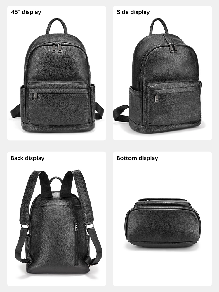 Zency Men Backpack Cow Leather - đánh giá và giá Leather Work Rucksack Mens